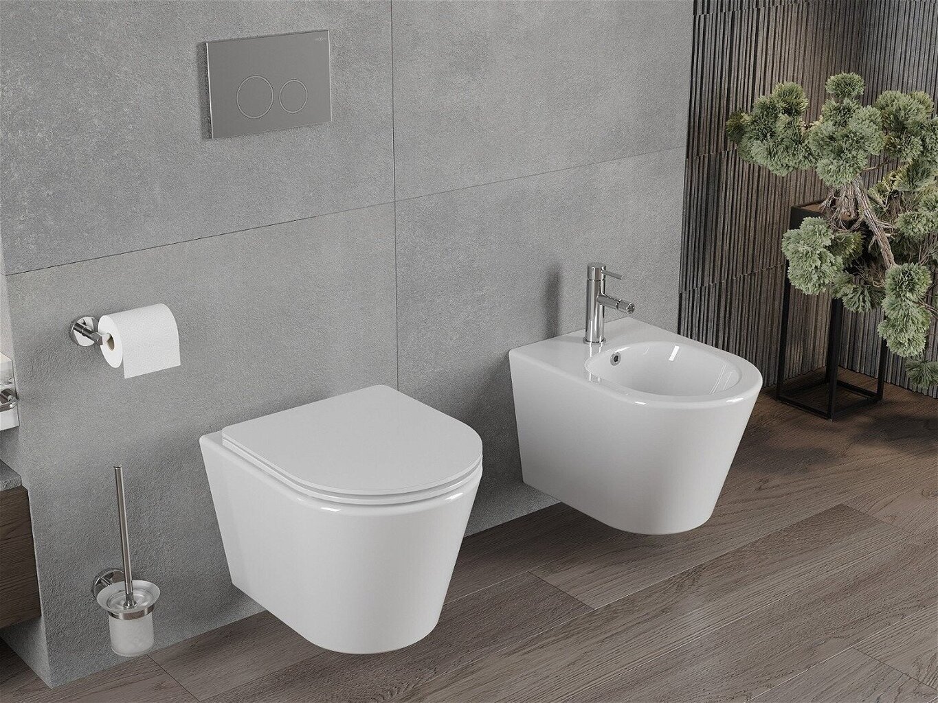 WC-pott Mexen Rico Rimless Duroplast aeglaselt sulguva kaanega, Valge hind ja info | WС-potid | hansapost.ee