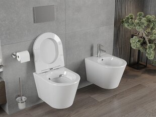 WC-pott Mexen Rico Rimless Duroplast aeglaselt sulguva kaanega, Valge hind ja info | WС-potid | hansapost.ee