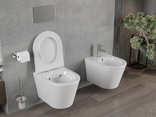 WC-pott Mexen Rico Rimless Duroplast aeglaselt sulguva kaanega, Valge цена и информация | Унитазы | hansapost.ee