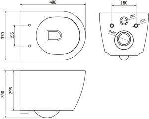 WC-pott Mexen Carmen Rimless ilma kaaneta, White price and information | WС-potid | hansapost.ee