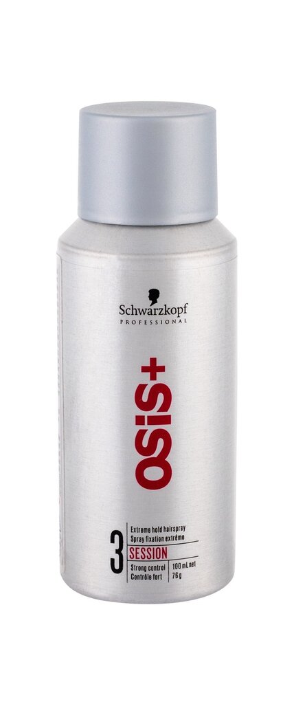 Tugevalt fikseeriv juukselakk Schwarzkopf Professional Osis+ Session 100 ml hind ja info | Juuste viimistlusvahendid | hansapost.ee
