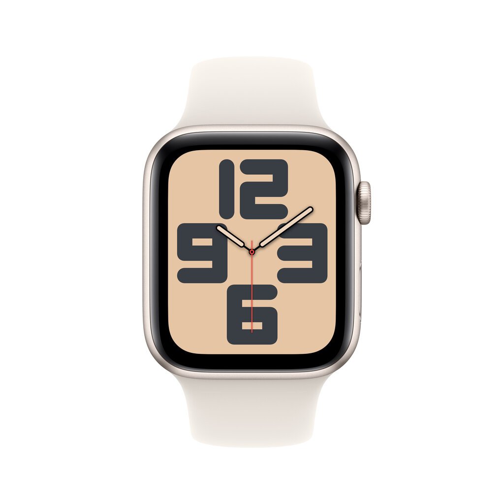 Apple Watch SE GPS + Cellular 44mm Starlight Aluminium Case with Starlight Sport Band - M/L MXGU3ET/A цена и информация | Nutikellad, laste nutikellad | hansapost.ee