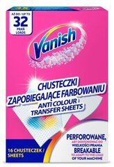 Vanish Anti Colour Transfer салфетки для стирки, 16 шт. цена и информация | Vanish Кухонные товары, товары для домашнего хозяйства | hansapost.ee