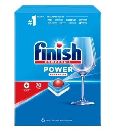 Finish Power Essential nõudepesutabletid, 70 tk цена и информация | Nõudepesuvahendid | hansapost.ee