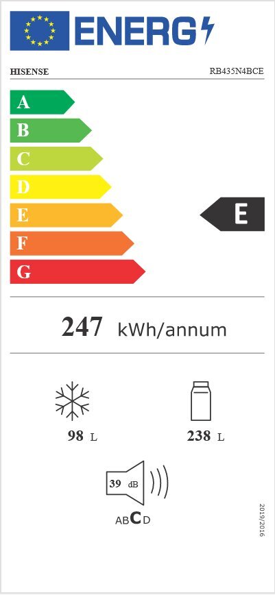 Hisense RB435N4BCE hind ja info | Külmkapid-külmikud | hansapost.ee