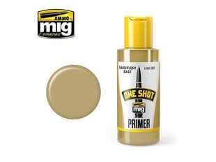 AMMO MIG - ONE SHOT PRIMER (Teraga krunt) - SAND FLESH, 60ml. AMIG2027 hind ja info | Kunstitarbed, voolimise tarvikud | hansapost.ee