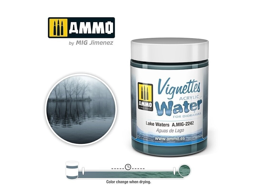 Akrüülvesi Ammo, Lake waters, 100ml, 2242 цена и информация | Kunstitarbed, voolimise tarvikud | hansapost.ee