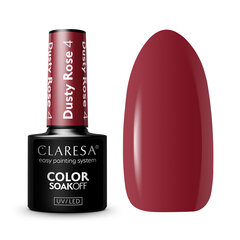 hybrid lacquer - claresa dusty rose, 4-5 г цена и информация | Лаки, укрепители для ногтей | hansapost.ee