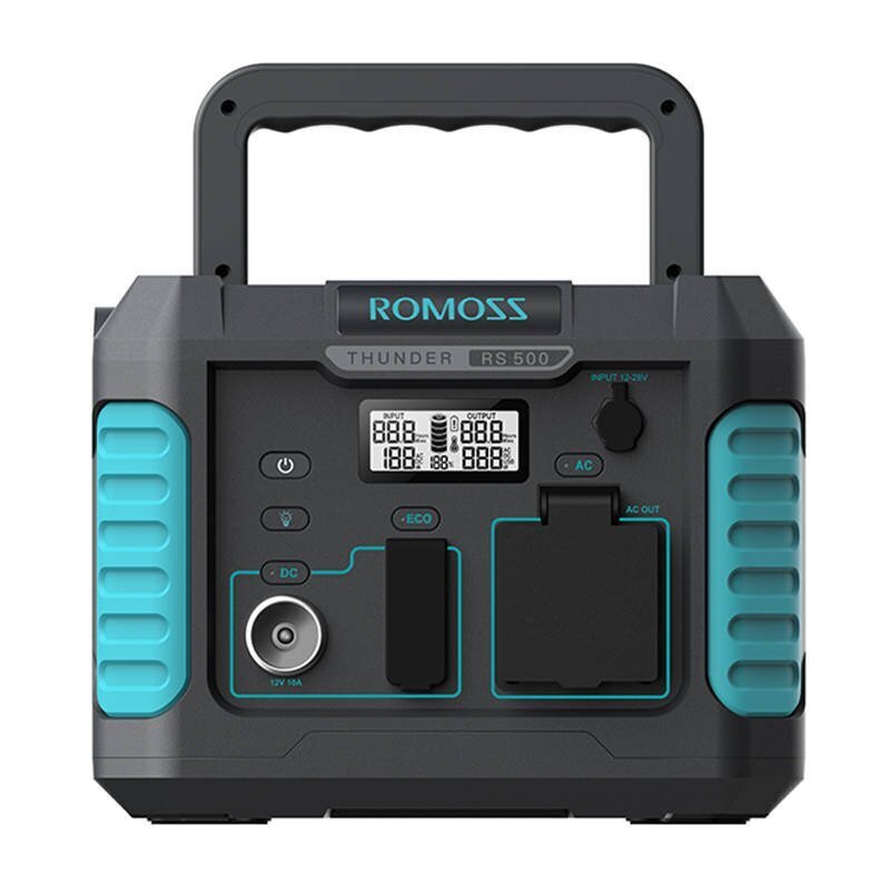 Portable Power Station Romoss RS500 Thunder Series, 500W, 400Wh цена и информация | Toiteallikad ja toiteplokid | hansapost.ee