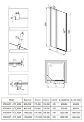 Hingedega dušiuks Deante Kerria plus, 100 cm, kroom price and information | Shower walls and shower doors | hansapost.ee