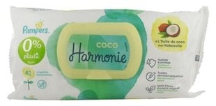 Детские салфетки Pampers Harmonie Coco, 1 упаковка, 42 салфетки, увлажняющие и защитные, кокосовое масло цена и информация | Влажные салфетки | hansapost.ee