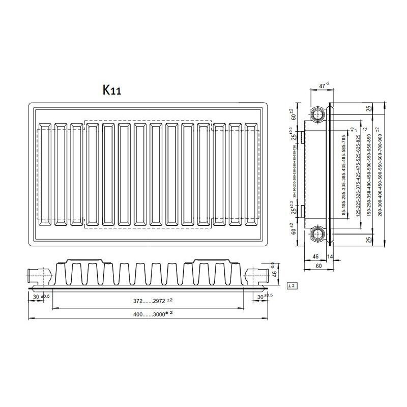 Radiaator Altech K11 300-2200 цена и информация | Radiaatorid ja konvektorid | hansapost.ee