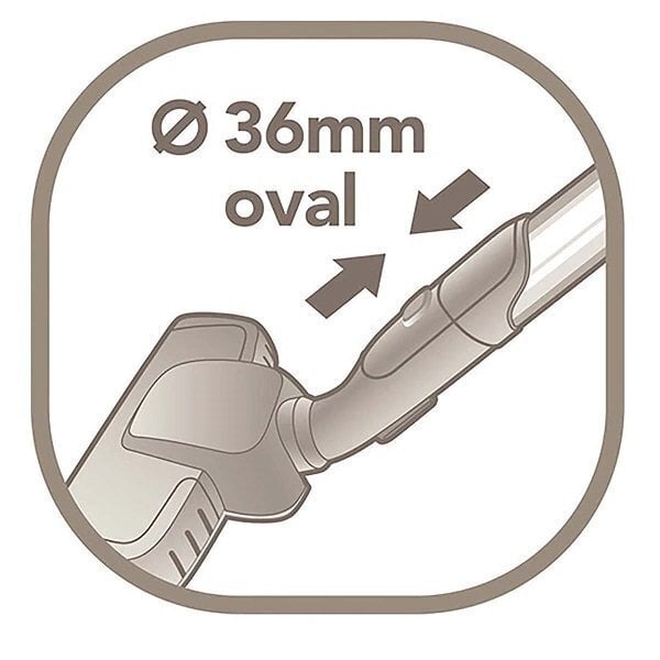 AEG 9001677872 Floor Tool AEG / Elektrolux aze112/ ze112 / Precision FlexPro™ / Oval 36 mm hind ja info | Tolmuimejate lisatarvikud | hansapost.ee