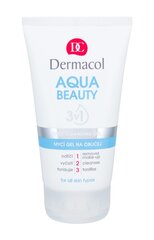 Näopuhastusgeel Dermacol Aqua beauty 3in1 150 ml hind ja info | Näopuhastusvahendid | hansapost.ee