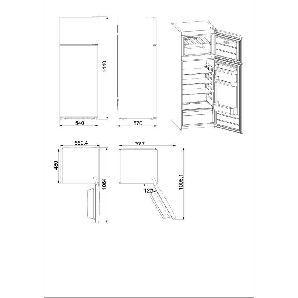 Whirlpool W55TM 4120 W 2 hind ja info | Külmkapid-külmikud | hansapost.ee