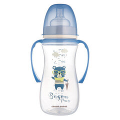 Canpol pudel laia avaga EasyStart Bonjour Paris, sangadega, sinine 300ml (35/241) price and information | Baby bottles and accessories | hansapost.ee