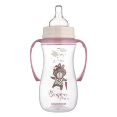 Canpol pudel laia avaga EasyStart Bonjour Paris, sangadega, roosa 300ml (35/241) цена и информация | Бутылочки и аксессуары | hansapost.ee