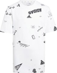 T-särk poistele Adidas, valge price and information | Shirts for boys | hansapost.ee