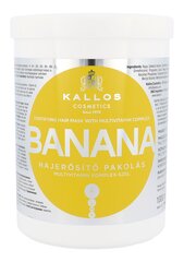 Taastav juuksemask Kallos Banana Fortifying 1000 ml цена и информация | Маски, масла, сыворотки | hansapost.ee