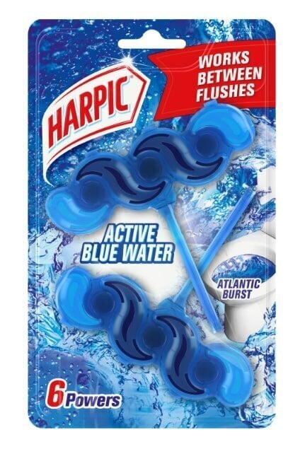 Harpic tualettpoti puhastusvahend Active Blue Water, 2x35 g цена и информация | Puhastusvahendid | hansapost.ee