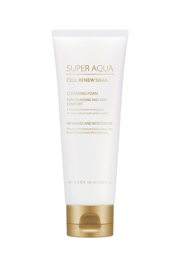 Puhastav vaht teolima ekstraktiga Missha Super Aqua Cell Renew Snail 100 ml hind ja info | Näopuhastusvahendid | hansapost.ee