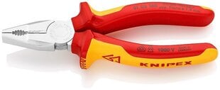 Комбинированные плоскогубцы Knipex 0106160, 160 мм цена и информация | Ручной инструмент, 18 В 125 мм бесщеточная угловая шлифовальная машина для Makita Cordless, замена литий-ионного аккумулятора | hansapost.ee