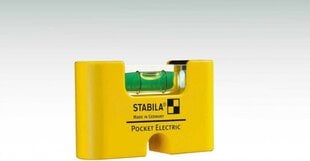 Уровень с зажимом для ремня Stabila Pocket Electric, 7 см цена и информация | Ручной инструмент, 18 В 125 мм бесщеточная угловая шлифовальная машина для Makita Cordless, замена литий-ионного аккумулятора | hansapost.ee