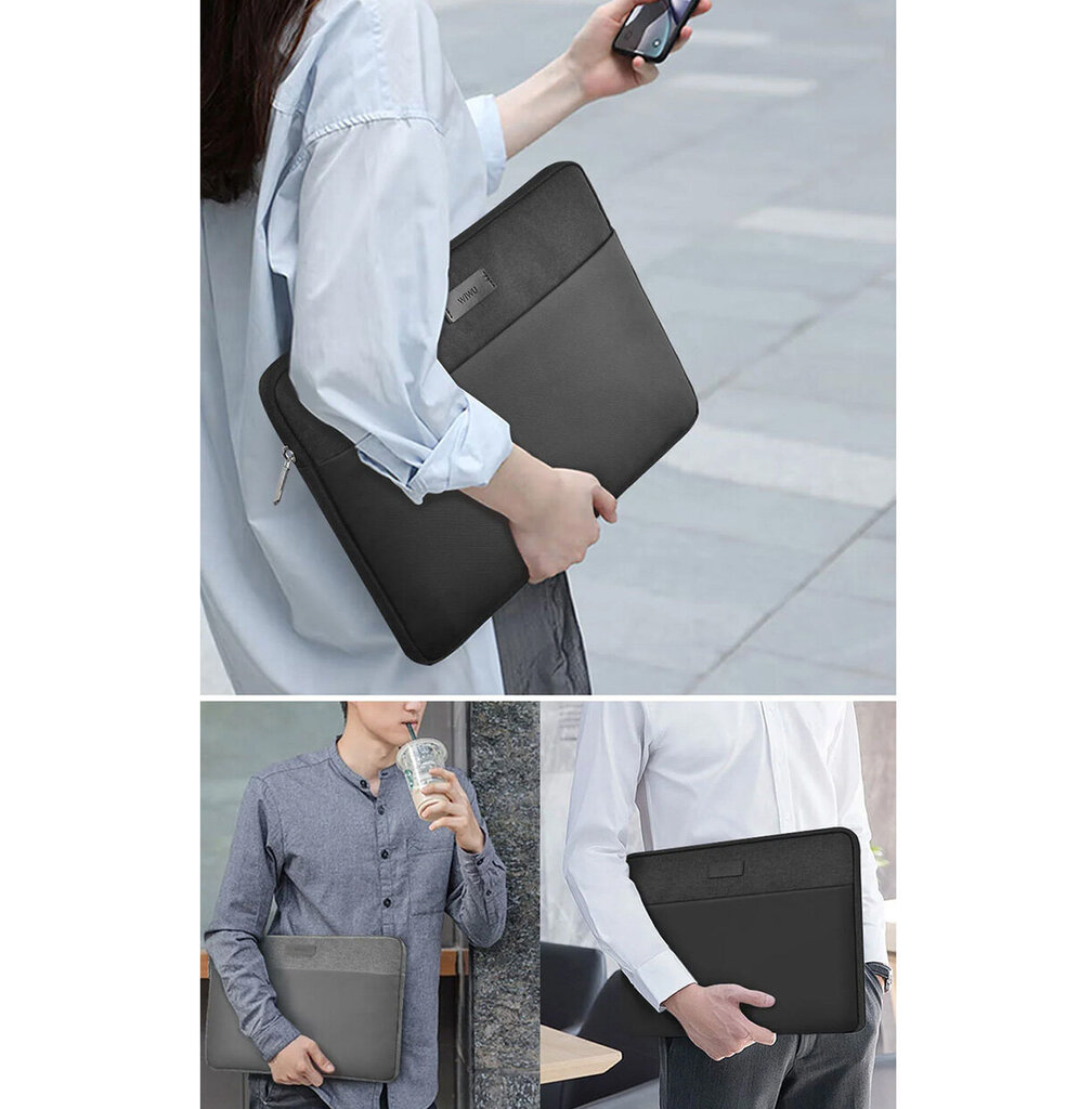 Arvutikott WiWU Minimalist Laptop Sleeve for up to 14" waterproof, black цена и информация | Sülearvutikotid | hansapost.ee