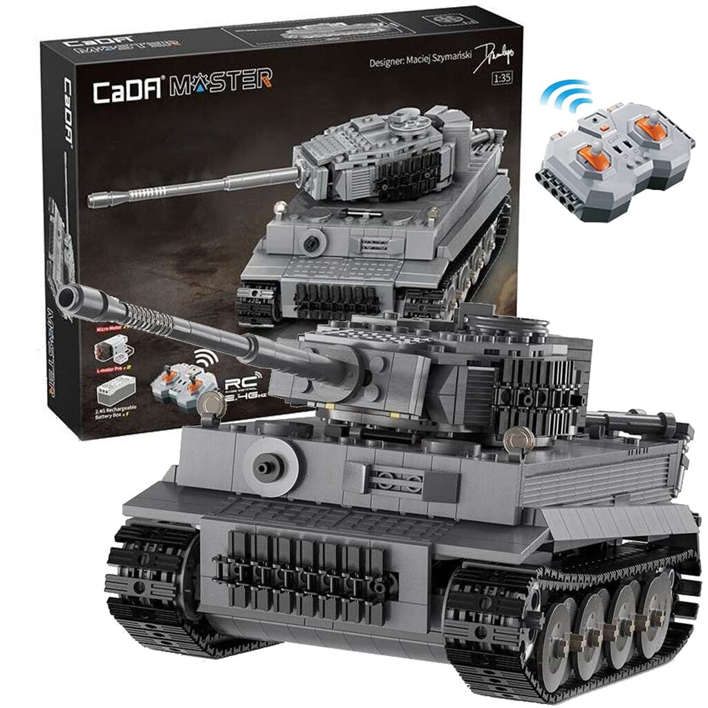 Constructor Tiger tank RC Cada C61071W 925 el. цена и информация | Klotsid ja konstruktorid | hansapost.ee