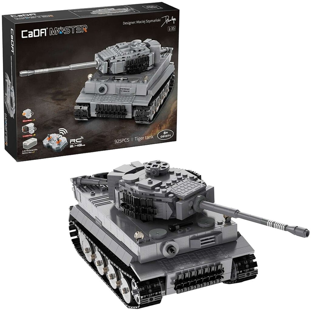 Constructor Tiger tank RC Cada C61071W 925 el. hind ja info | Klotsid ja konstruktorid | hansapost.ee