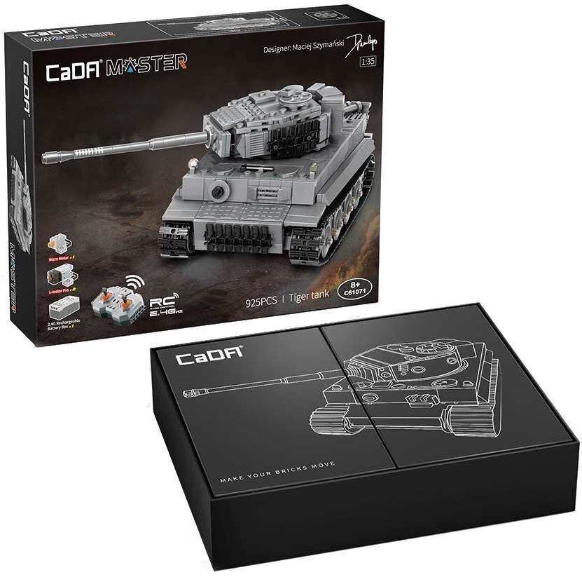 Constructor Tiger tank RC Cada C61071W 925 el. hind ja info | Klotsid ja konstruktorid | hansapost.ee