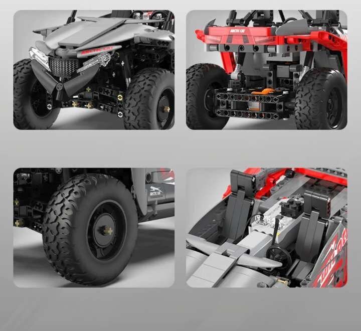 Ehitus CaDA Blocks Kaugjuhitav Wildcat RC Off-Road auto, 686 tk цена и информация | Klotsid ja konstruktorid | hansapost.ee