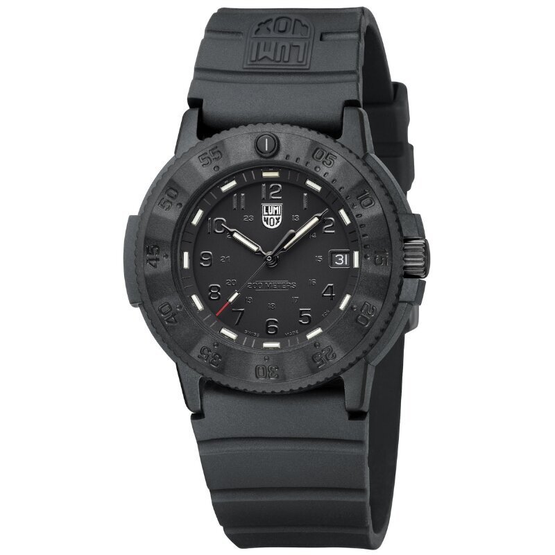 Meeste käekell Luminox Original Navy SEAL Evo Blackout Military Dive XS.3001.EVO.BO hind ja info | Käekellad meestele | hansapost.ee