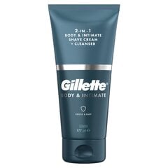 Raseerimisgeel ja puhastusvahend intiimsetele kehaosadele Gillette 2-in-1 Body & Intimate, 177 ml price and information | Raseerimisvahendid | hansapost.ee