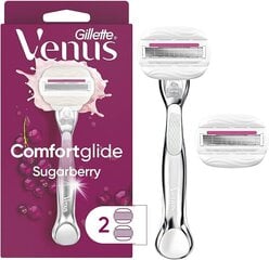 Gillette Venus Kinkekomplekt Raseerija Comfortglide + 2 vahetustera + kott hind ja info | Raseerimisvahendid | hansapost.ee