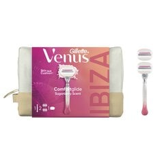 Gillette Venus Kinkekomplekt Raseerija Comfortglide + 2 vahetustera + kott hind ja info | Raseerimisvahendid | hansapost.ee