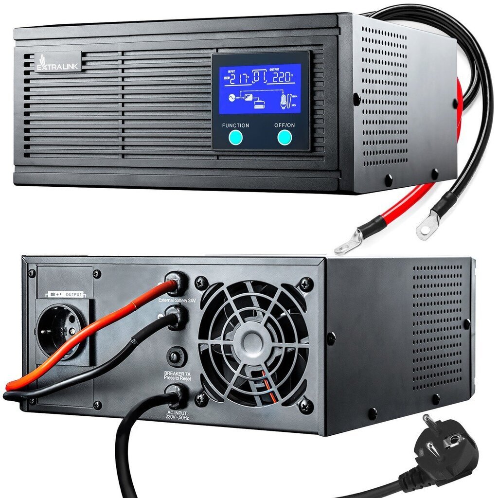 Inverter Extralink Piorun 1200VA, 1000W hind ja info | Inverterid ja muundurid | hansapost.ee