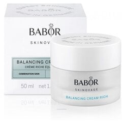 Babor Sodrus balansuojantis kremas mišriai odai "Skinovage" ("Balancing Cream Rich") 50 ml цена и информация | Кремы для лица | hansapost.ee