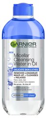 GARNIER Skin Naturals мицеллярная очищающая вода с маслом для чувствительной кожи и глаз цена и информация | Аппараты для ухода за лицом | hansapost.ee