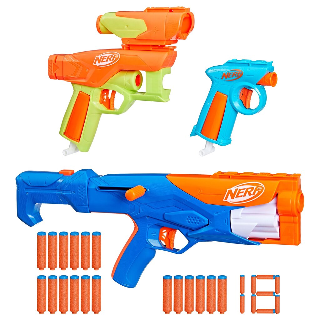 Mängurelva komplekt Nerf N Series Gear up pack, 3 tk hind ja info | Mänguasjad poistele | hansapost.ee