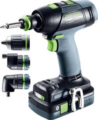 Аккумуляторная дрель-шуруповёрт Festool T 18+3 HPC 4,0 I-Set 576989 цена и информация | Дрели и шуруповёрты | hansapost.ee