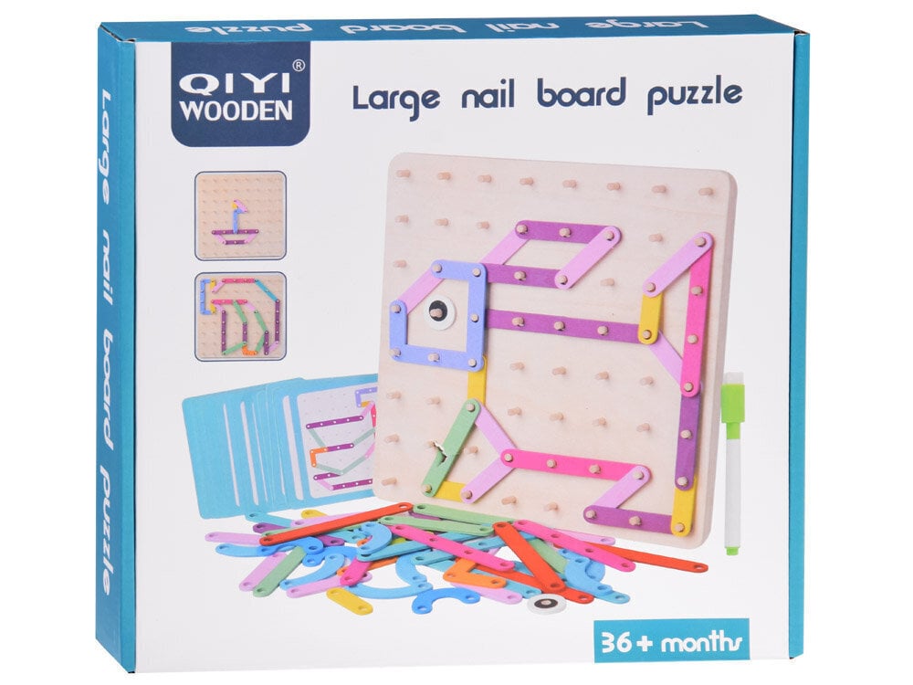 Montessori pusle 2in1 Qiyi Wooden, 101tk цена и информация | Arendavad laste mänguasjad | hansapost.ee