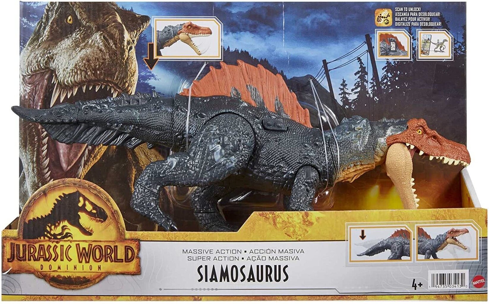 Joonis dinosaurus Jurassic World Siamosaurus цена и информация | Mänguasjad poistele | hansapost.ee