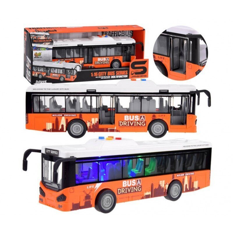 Buss City Bus Jstoys цена и информация | Mänguasjad poistele | hansapost.ee