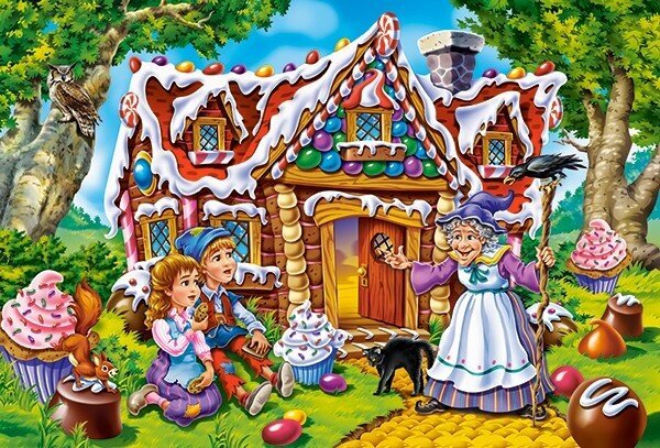 Puzzle 40 Hansel and Gretel 040285 цена и информация | Pusled lastele ja täiskasvanutele | hansapost.ee