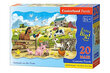 Puzzle 20 Animals on the Farm 02429 hind ja info | Pusled lastele ja täiskasvanutele | hansapost.ee