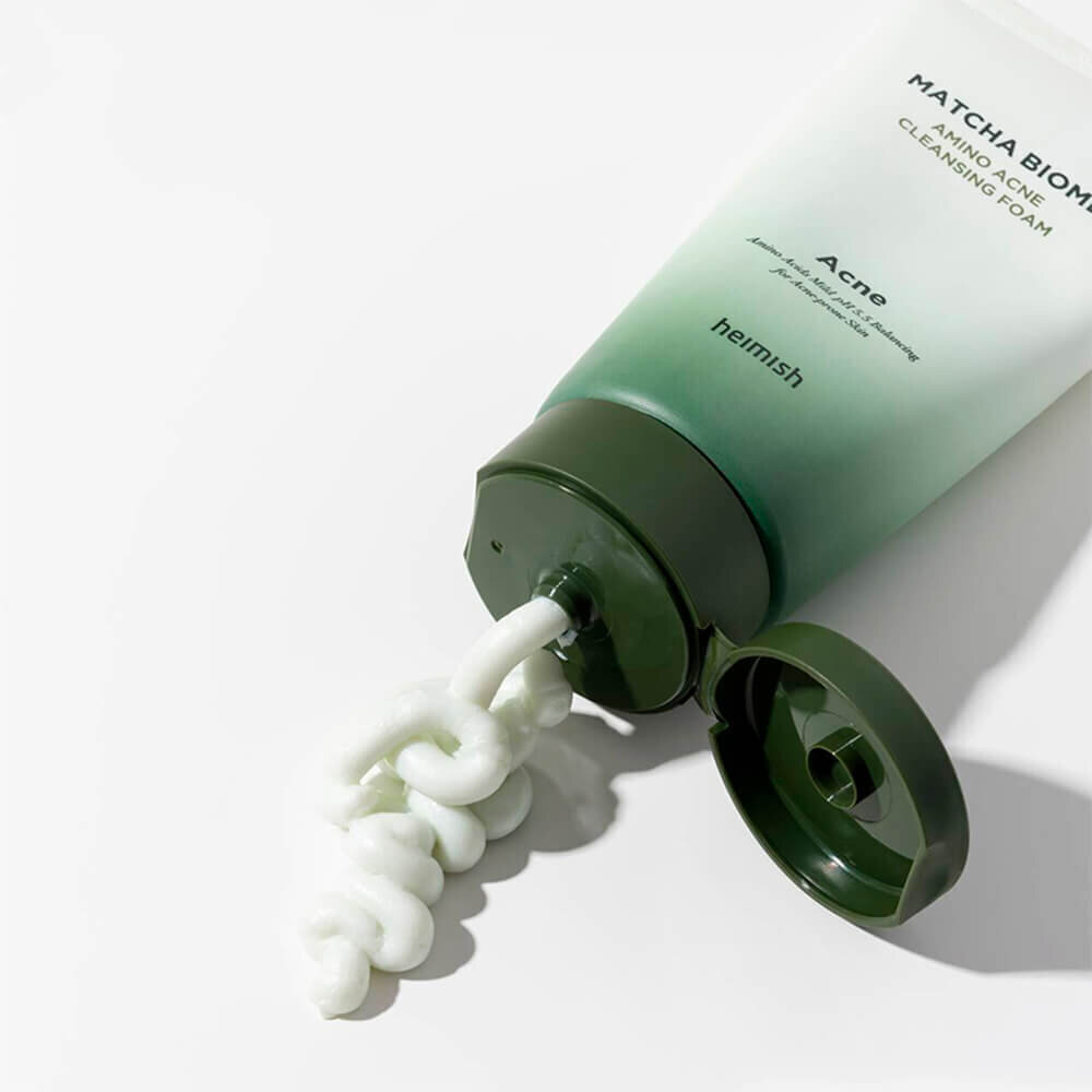 Põletikuvastane vaht matcha ja probiootikumidega, Heimish Matcha Biome Amino Acne Cleansing Foam, 150 ml hind ja info | Näopuhastusvahendid | hansapost.ee