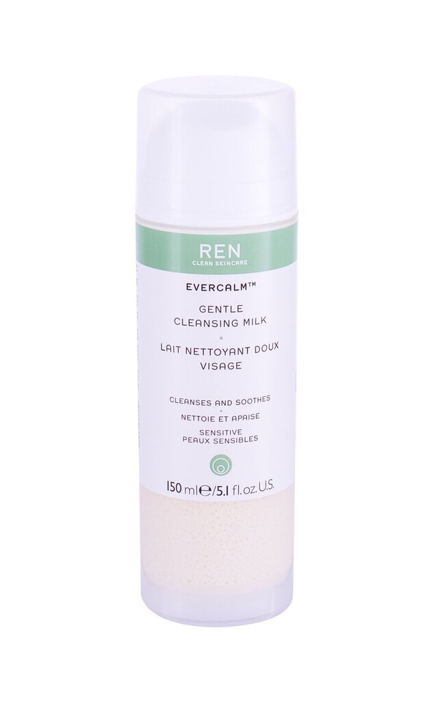 Puhastav näopiim Ren Clean Skincare Evercalm Gentle 150 ml цена и информация | Näopuhastusvahendid | hansapost.ee