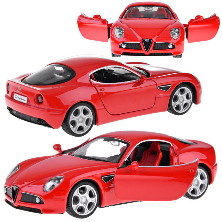 Metallist automudel Alfa Romeo 8C, punane цена и информация | Mänguasjad poistele | hansapost.ee