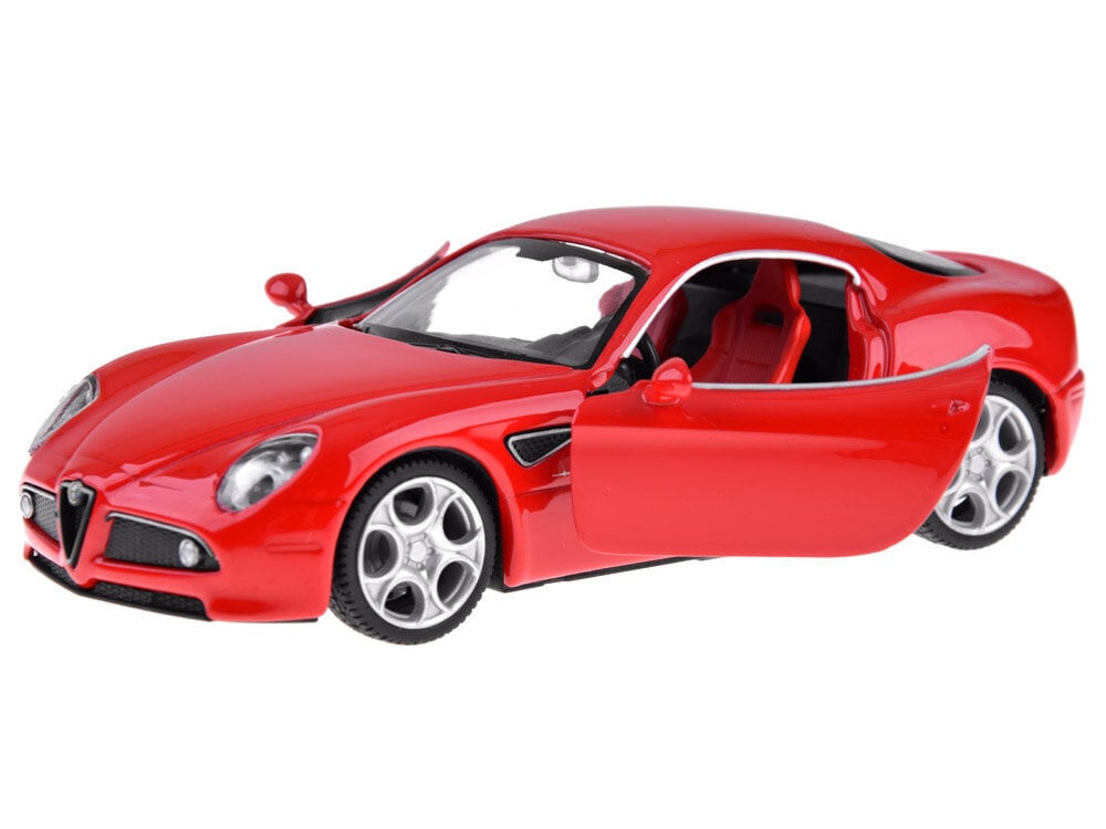 Metallist automudel Alfa Romeo 8C, punane цена и информация | Mänguasjad poistele | hansapost.ee